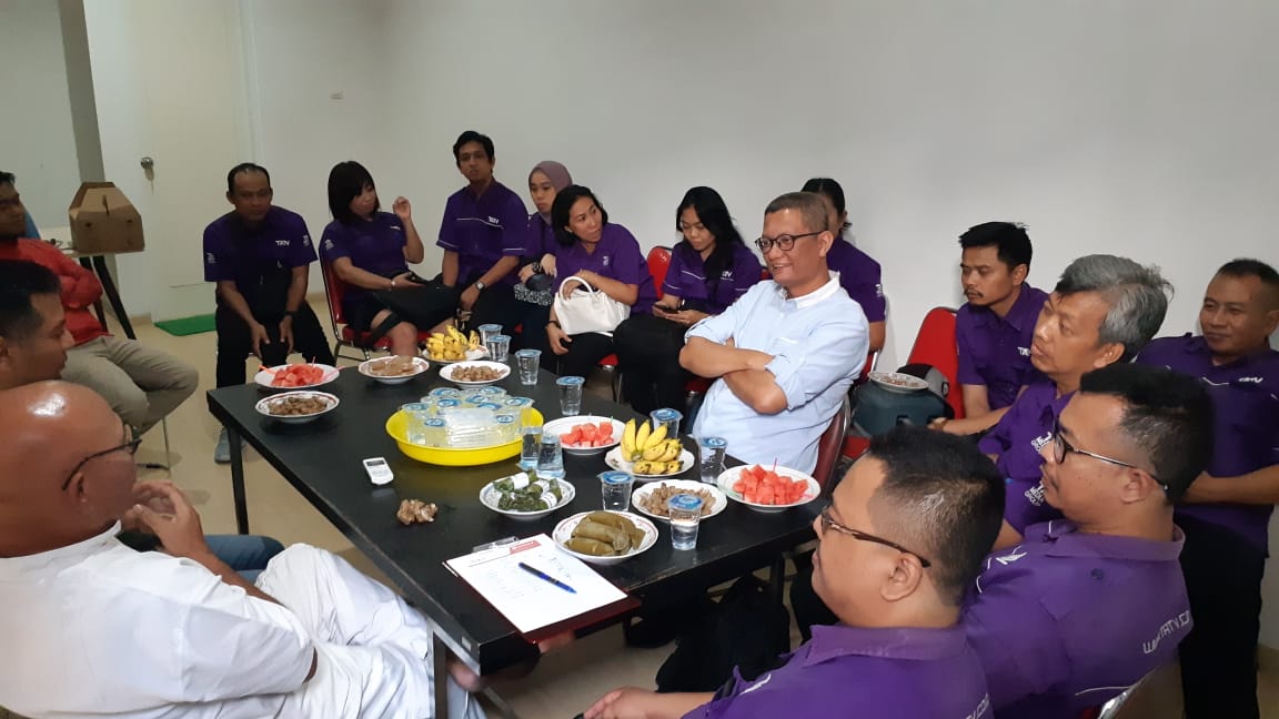 Kunjungan Terang Abadi Media Group ke Kantor redaksi ngopibareng.id, Rabu 7 Agustus 2019.