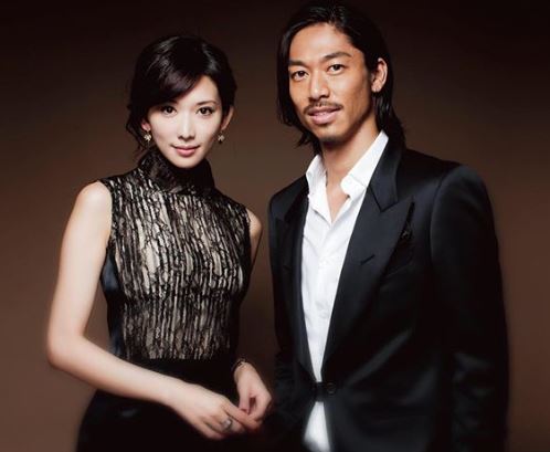 Lin Chi-ling dan suaminya, Akira.