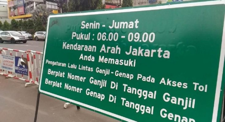 Perluasan pembatasan kendaraan bermotor berdasarkan nomor polisi ganjil dan genap.