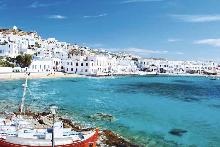 Pemandangan Mykonos, Yunani. (Foto: Google)