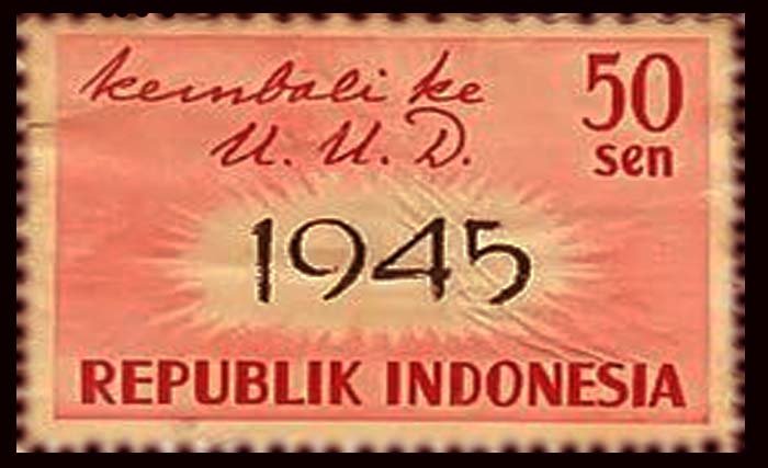 Ilustrasi kembali ke UUD 1945. (Ngobar)