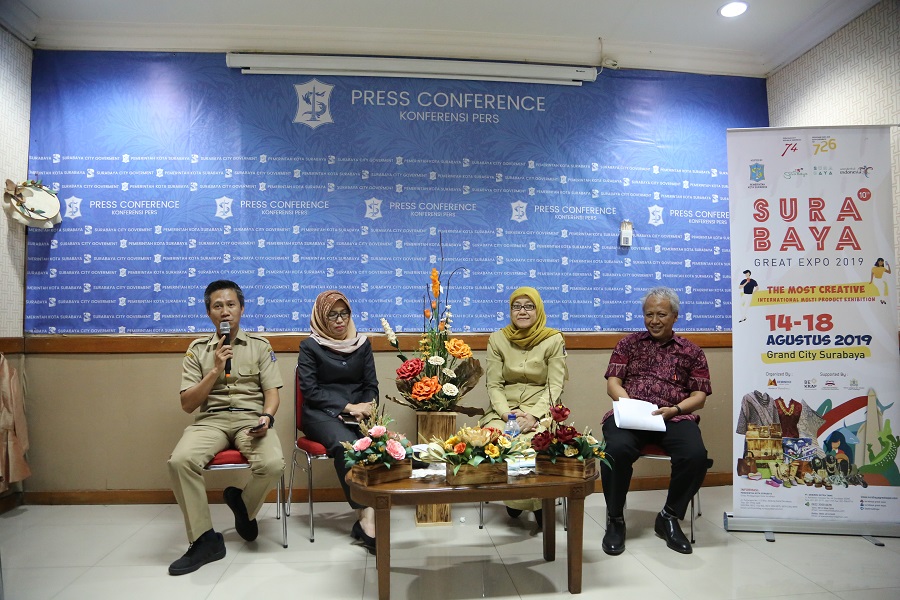 Konferensi pers Surabaya Great Expo 2019. (Foto: Alief/ngopibareng.id)