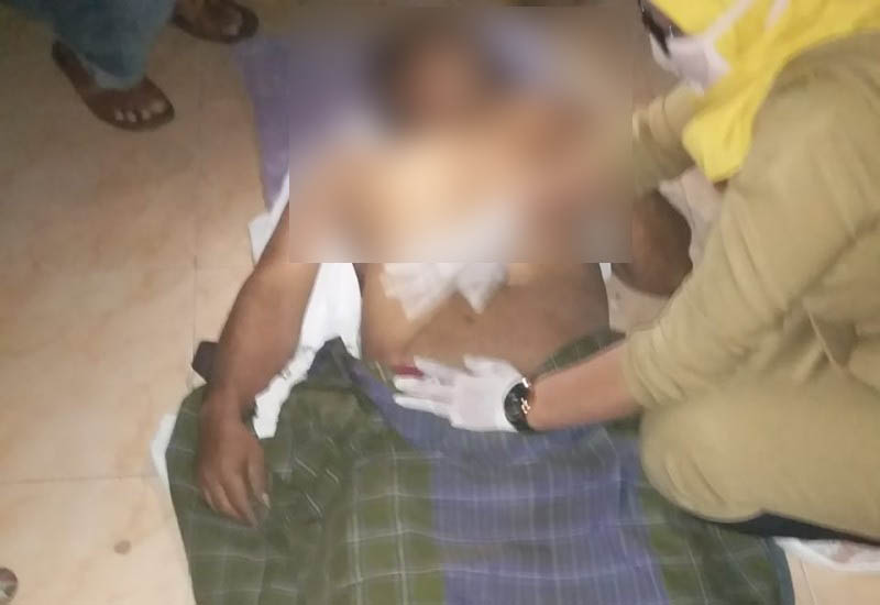 Korban ketika ditemukan tewas gantung diri (dok:foto istimewa)