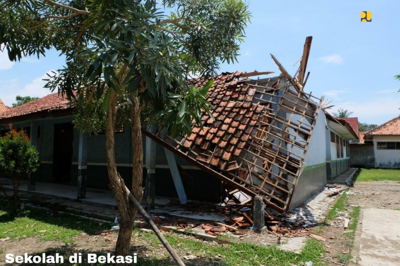 Sekolah di Bwkasi, Jabar, yang akan direhabilitasi Kementerian PUPR. (Dok PUPR)