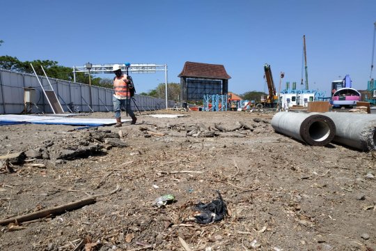 Proses perluasan bandara Juanda. (Foto: Dok/Antara)