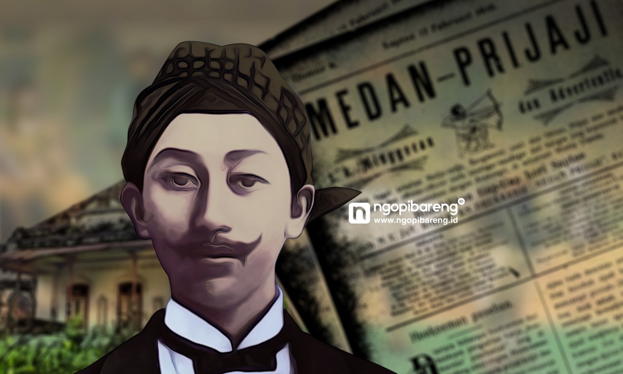 Ilustrasi Minke di film Bumi Manusia karya Pramoedya Ananta Toer. (Grafis: Fa Vidhi)