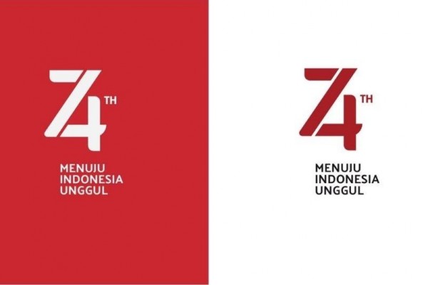 Logo resmi HUT RI ke-74, Sabtu 17 Agustus 2019.