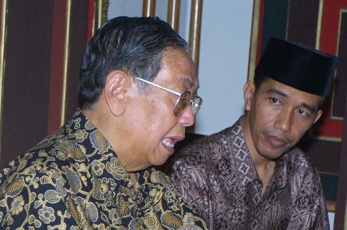 KH Abdurrahman Wahid dan Joko Widodo, semasa menjadi Wali Kota Solo. (Foto: ist/ngopibareng.id)