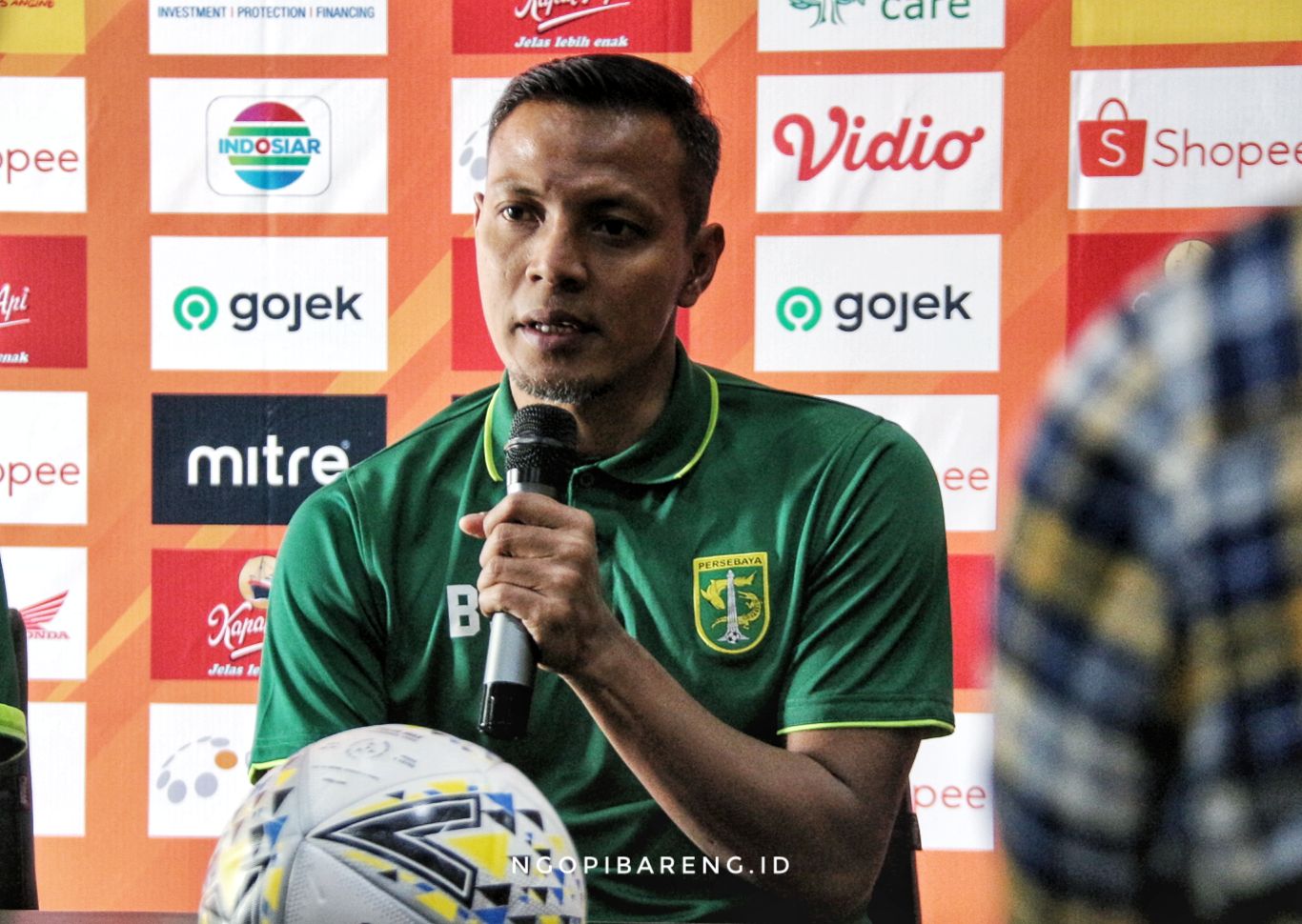 Pelatih carateker Persebaya, Bejo Sugiantoro. (Foto: Haris/ngopibareng.id)