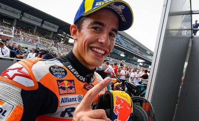 Marc Marquez raih pole position di GP Inggris. (Foto:AFP) 