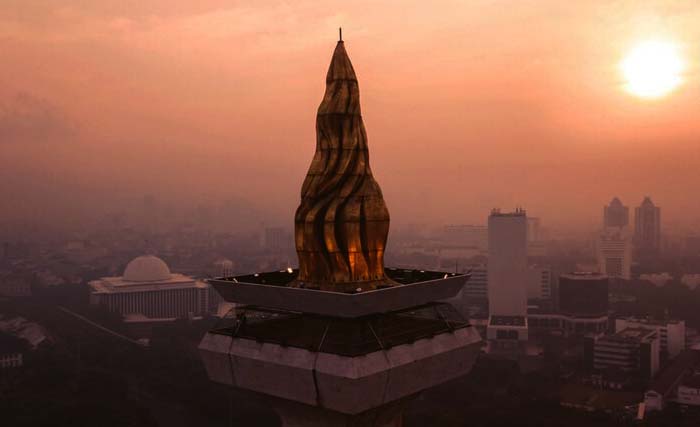 Ilustrasi Tugu Monas di Jakarta, Ibu Kota RI . (Foto:Antara)