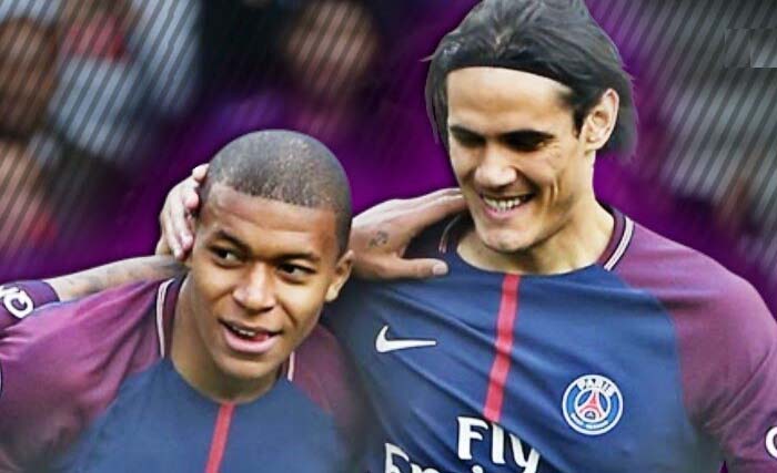 Dua pemain PSG, Kylian Mbappe dan Edison Cavani mengalami cedera. (Foto:AFP)