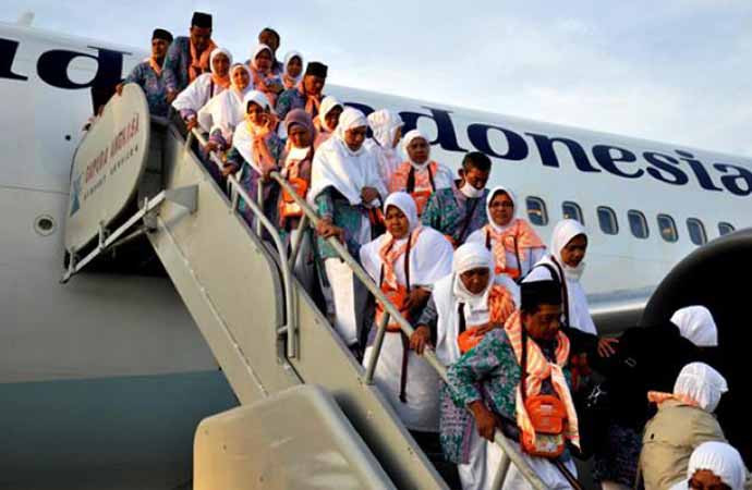 Jamaah haji Indonesia tiba kembali di tanah air. (Foto: ist/ngopibareng.id)