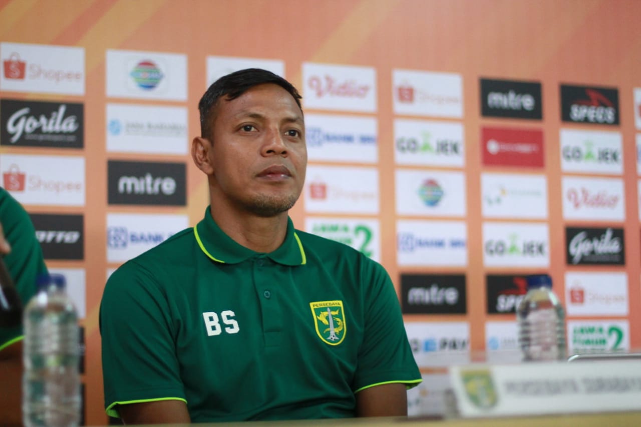 Caretaker Persebaya, Bejo Sugiantoro. (Foto: Haris/ngopibareng.id)