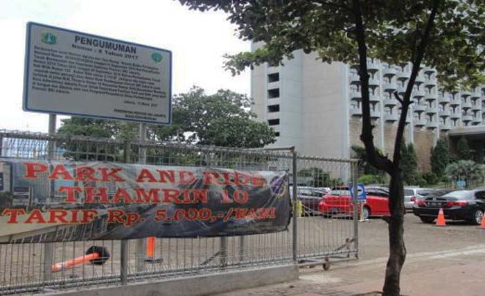 Park and Ride Thamrin 10 yang akan dijadikan pusat kuliner. (Foto:Antara)