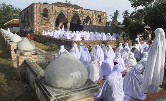 Umat Islam di Provinsi Yala, Thailand, sedang beribadah. (Foto:Antara)