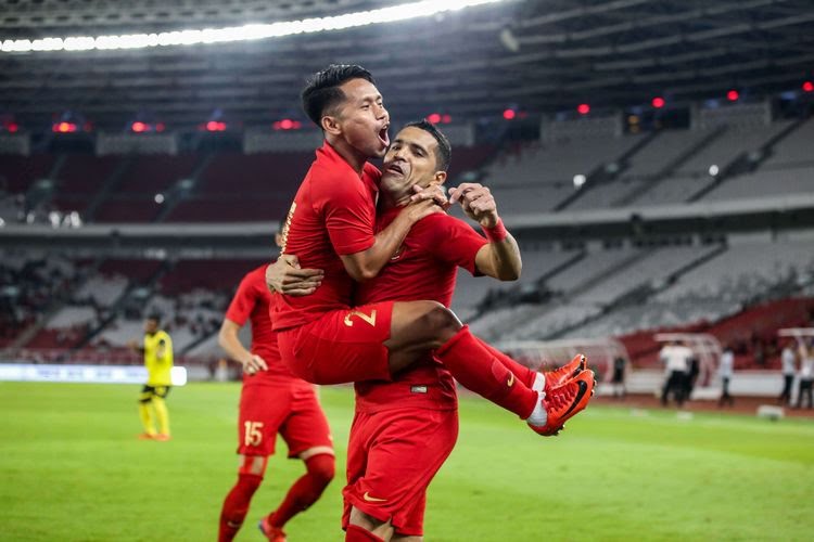 Selebrasi gol Beto Goncalves. (Foto: Kompas)