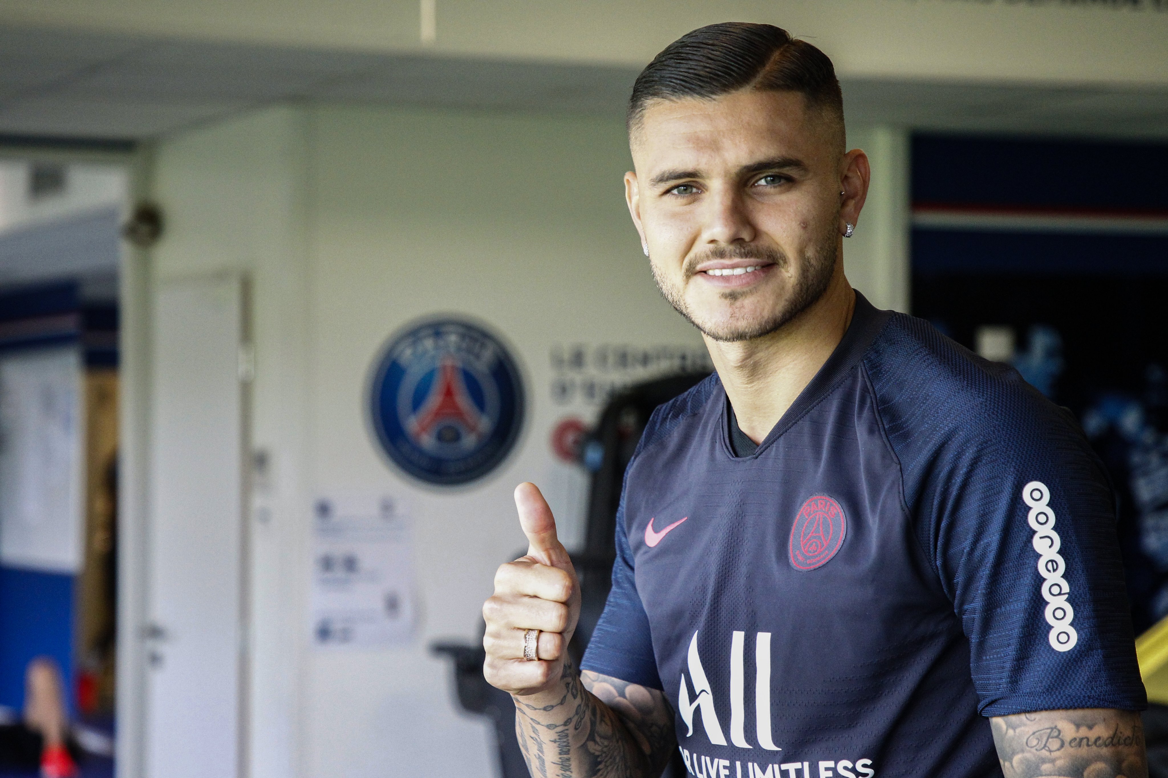 Mauro Icardi pindah ke PSG di detik-detik terakhir sebelum jendela transfer ditutup. (Foto: Twitter/@PSG_inside)