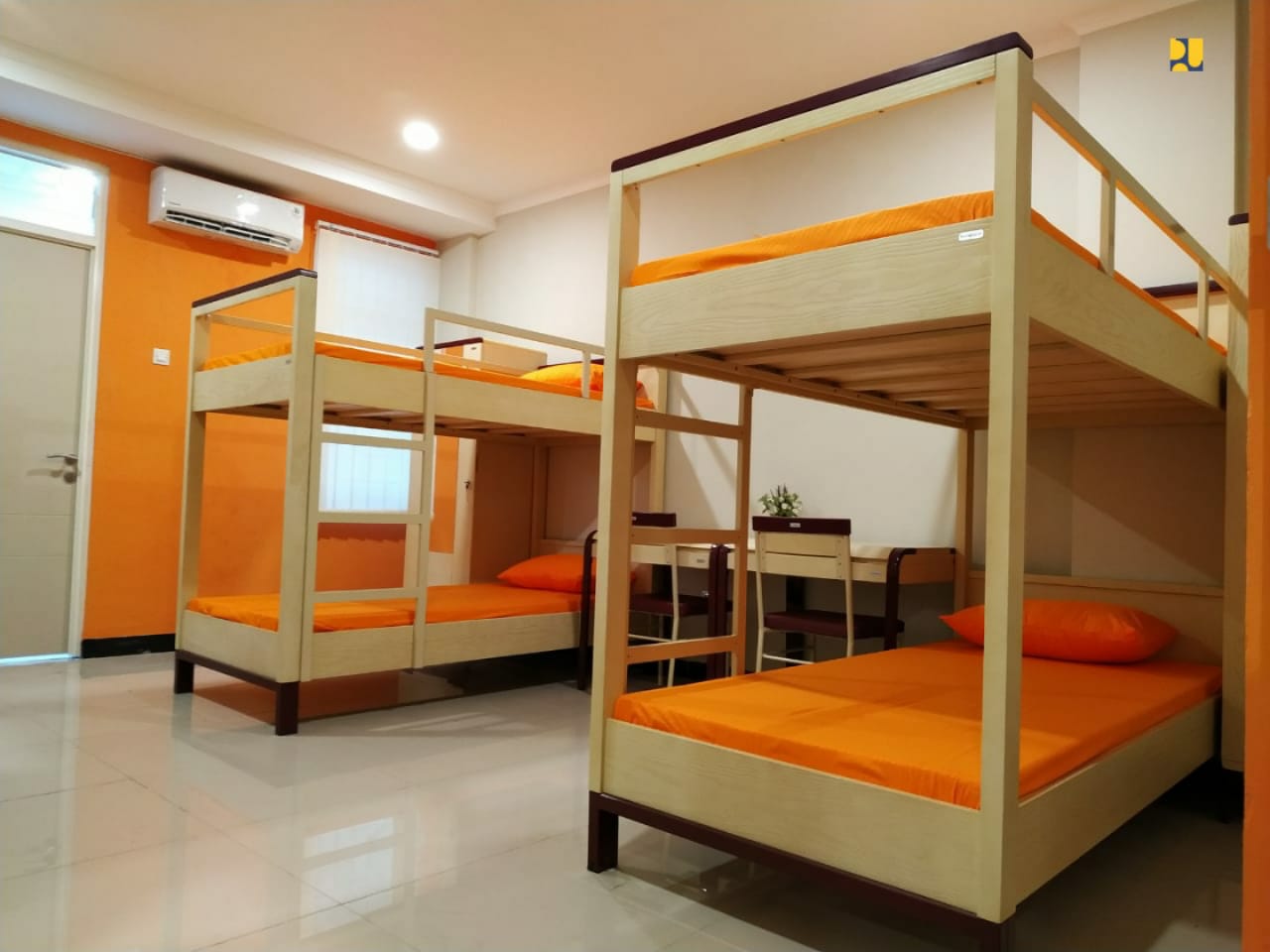 Rusunawa di Universitas Brawijaya Malang yang sudah dilengkapi dengan mebelair. (Foto: PUPR)