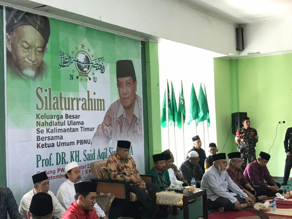 KH Said Aqil Siroj bertemu para tokoh NU di Kaltim. (Foto: Koran Kaltim)