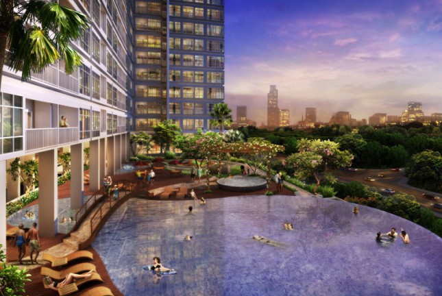 Vasaka The Reiz Condo Medan milik PT Waskita Karya Realty, selaku anak perusahaan PT Waskita Karya Tbk. (Foto: Waskita Realty)