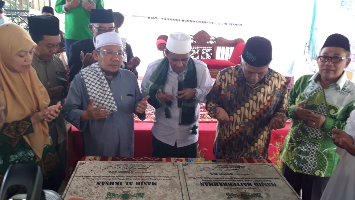 Peresmian Masjid Baiturrahman dan Masjid Al-Ihsan di Desa Teniga Kec. Tanjung Kab. Lombok Utara. (Foto: nu/ngopibareng.id)