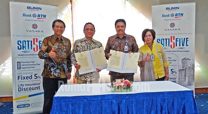 Sinergi Bank Tabungan Negara dan Waskita Karya Realty. (Foto: Dok/BTN)