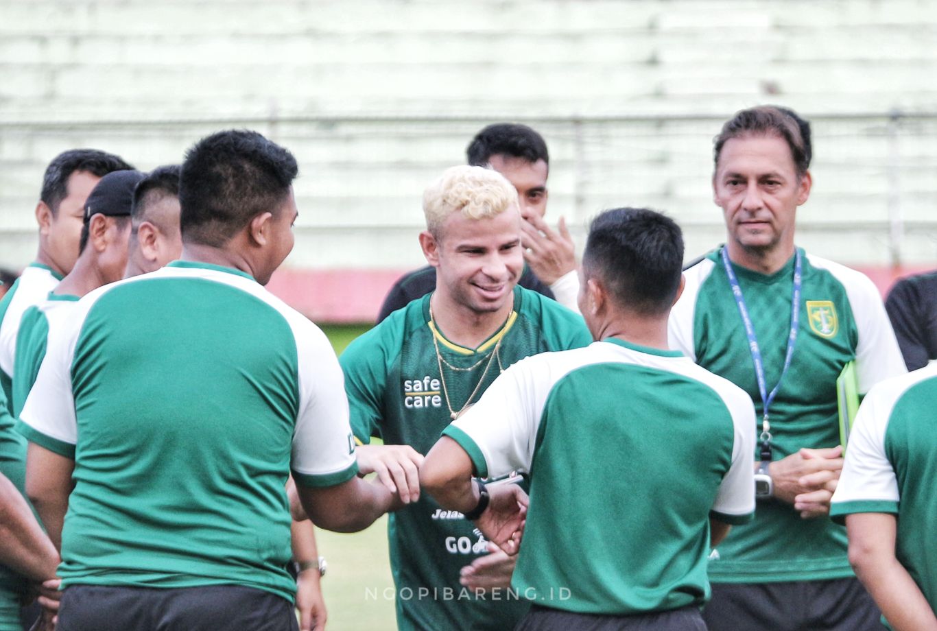 Pemain anyar Persebaya, Diogo Compos. (Foto: Haris/ngopibareng.id)