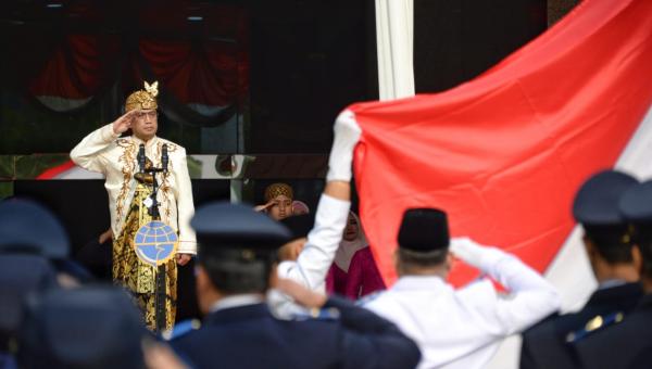 Upacara peringatan Hari Perhubungan Nasional, Selasa, 17 September 2019. (Foto: Kemenhub)