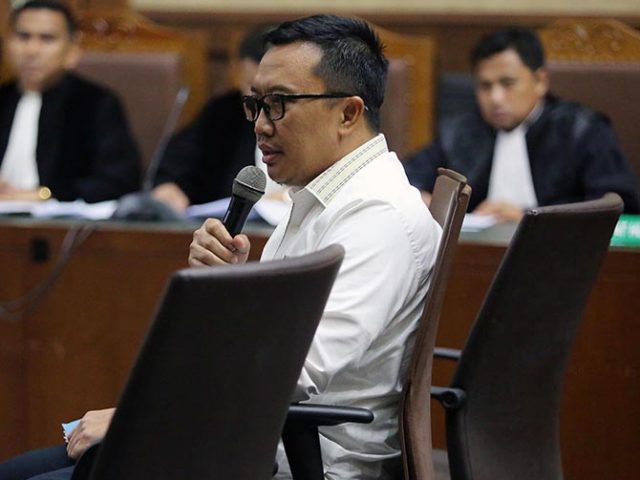 Imam Nahrawi saat menjadi saksi di Pengadilan Negeri Jakarta. (Foto: dok/ngopibareng.id)