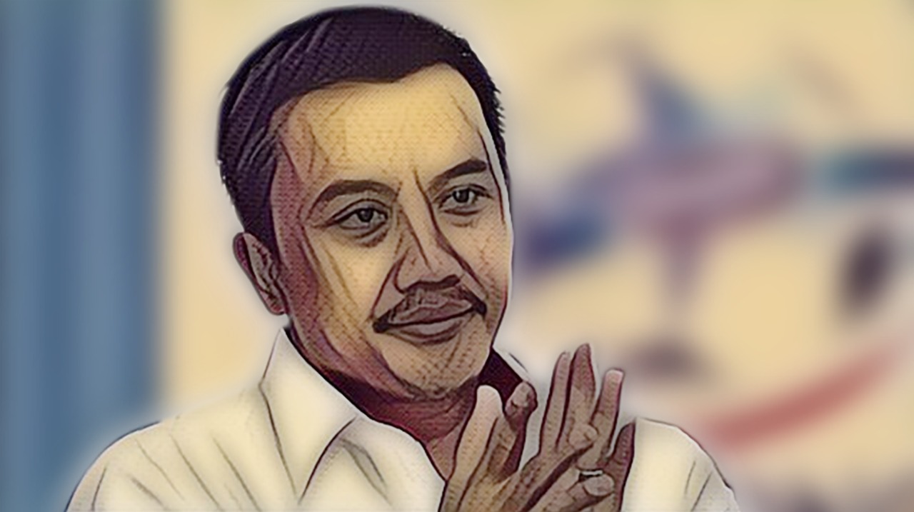 Ilustrasi Menpora Imam Nahrawi. (Ilustrasi: Vidhi/ngopibareng.id)