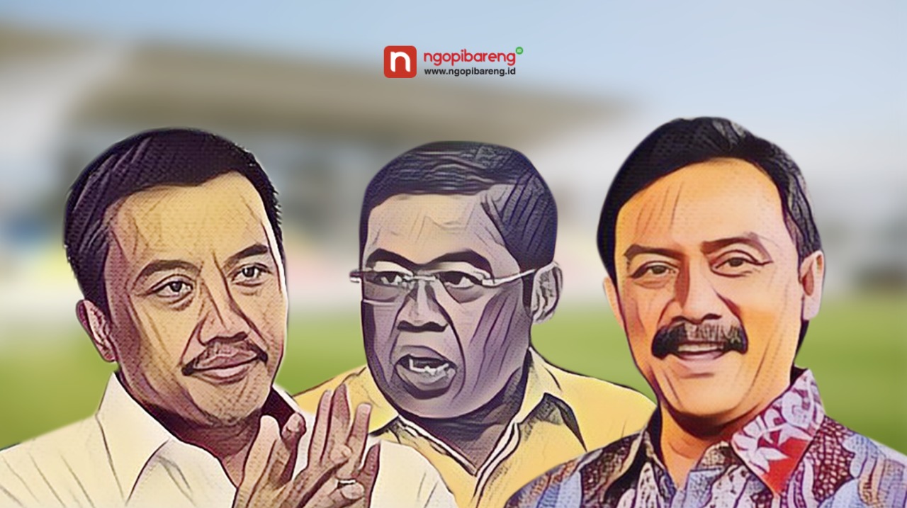 Imam Nahrawi, Idrus Marham, Andi Malarangeng. (Ilustrasi: vidhi/ngopibareng.id)