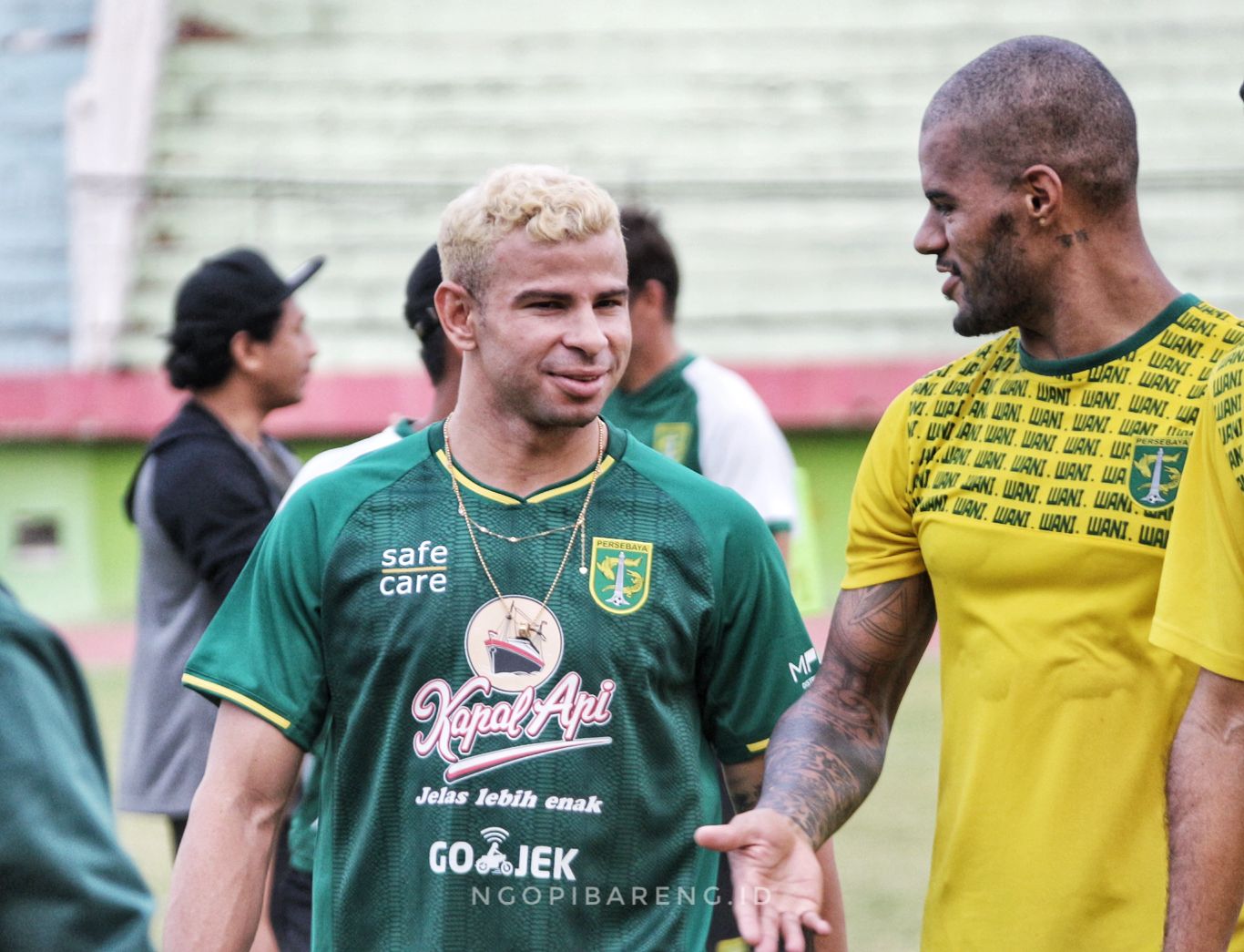 Diogo Campos Gomes sukses jalani debutnya di Persebaya. (Foto: Haris/ngopibareng.id)