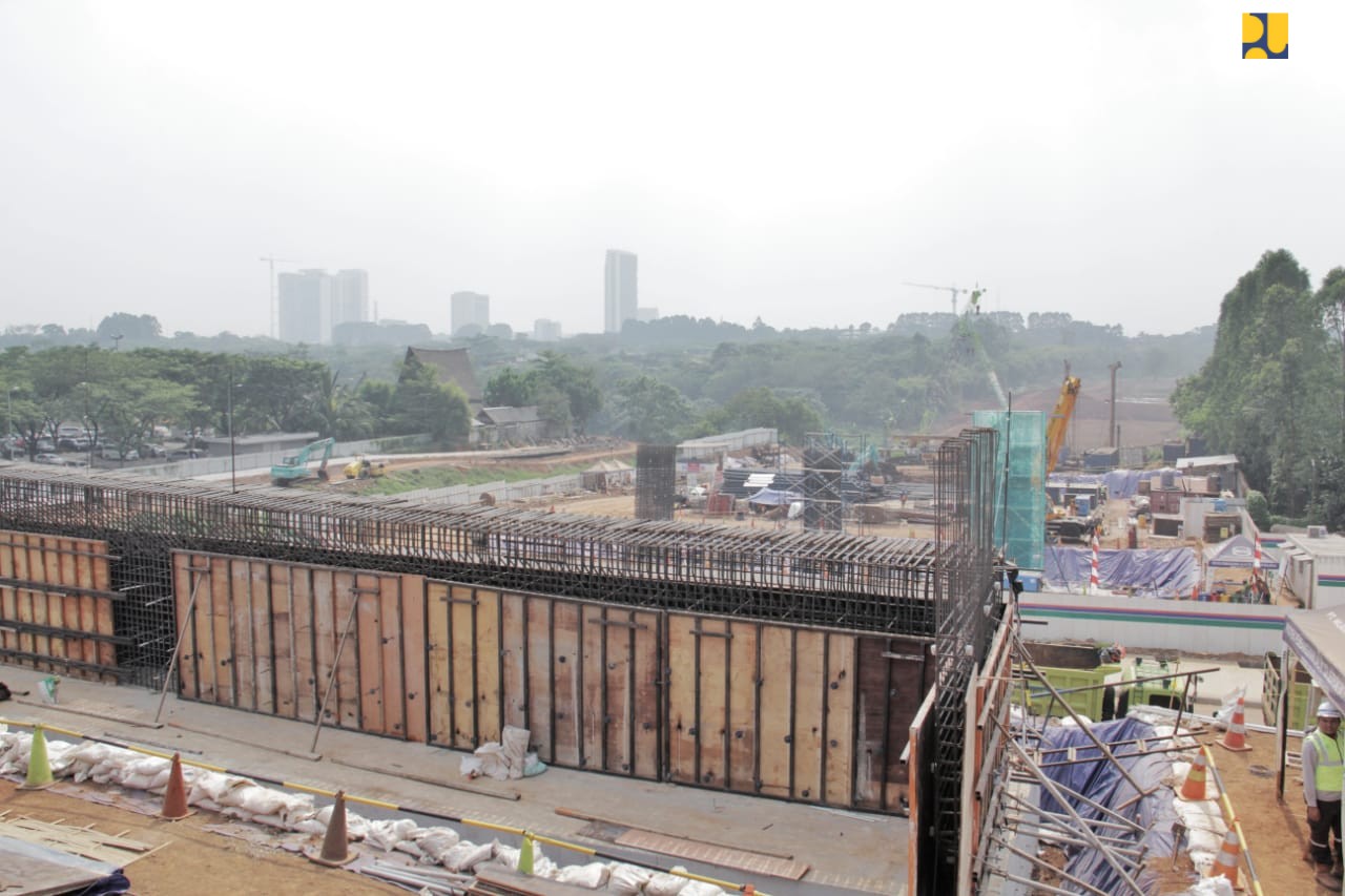 proses pembangunan Jalan Tol Serpong-Balaraja. (Foto: Kementerian PUPR)