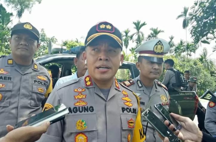 AKBP Agung Marlianto Kapolres Mimika, saat memberikan keterangan di Timika. (Foto: Antara)