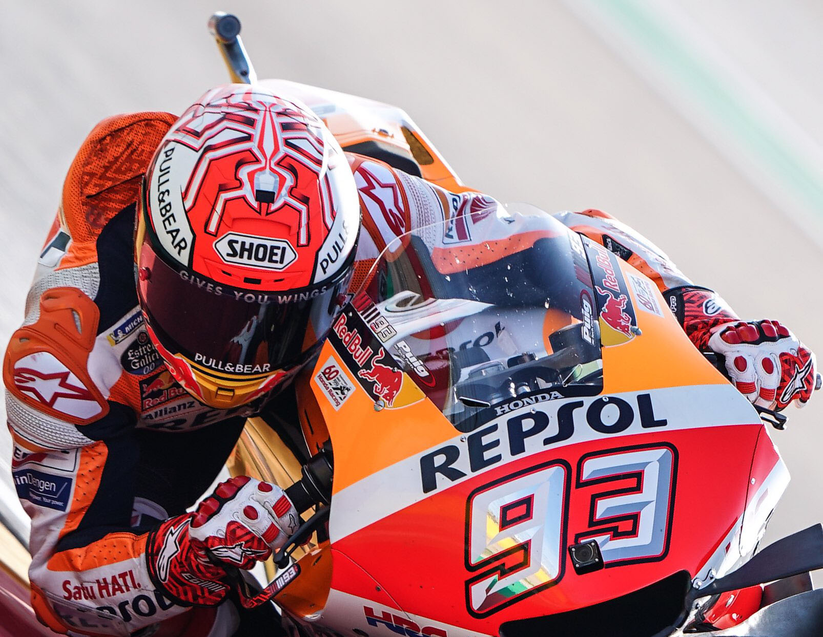 Marc Marquez hanya butuh tambahan 2 poin untuk meraih gelar juara dunianya yang keenam. (Foto: Twitter/@marmarquez93)