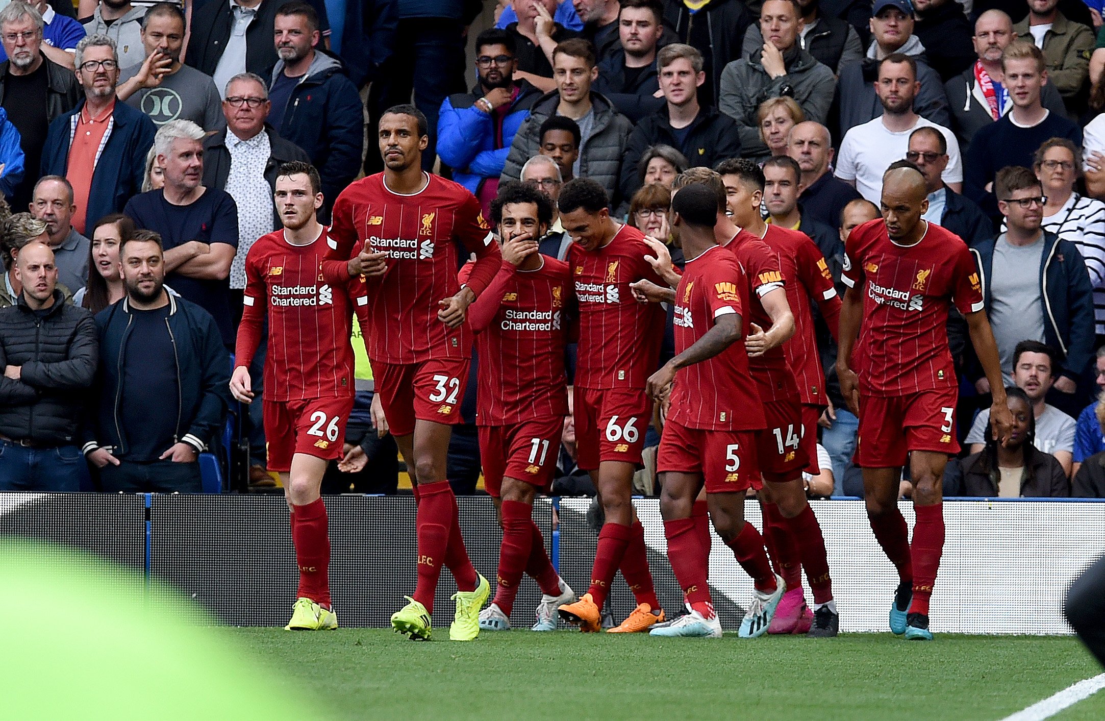 Liverpool belum tersentuh kekalahan setelah menaklukkan Chelsea di pekan ke-6 Premier League 2019-2020. (Foto: Twitter/@LFC)