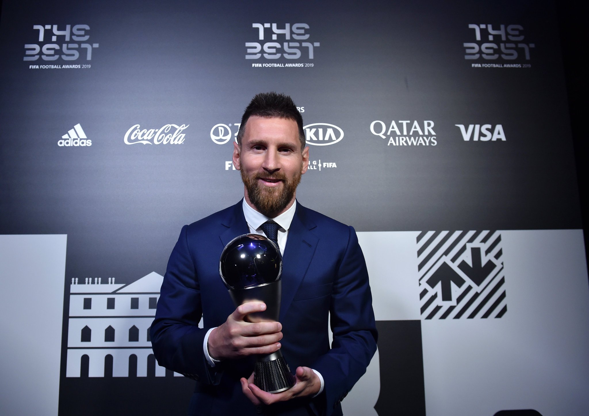 Lionel Messi terpilih sebagai Pemain Pria Terbaik The Best FIFA Football Awards 2019. (Foto: Twitter The Best FIFA)