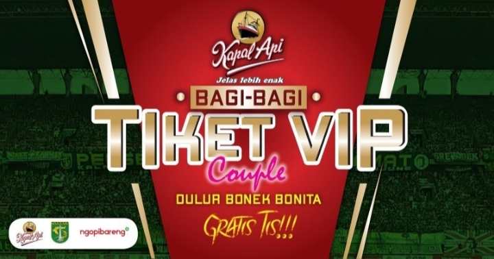 Kuis bagi-bagi tiket VIP gratis dari Kapal Api dan ngopibareng.id.