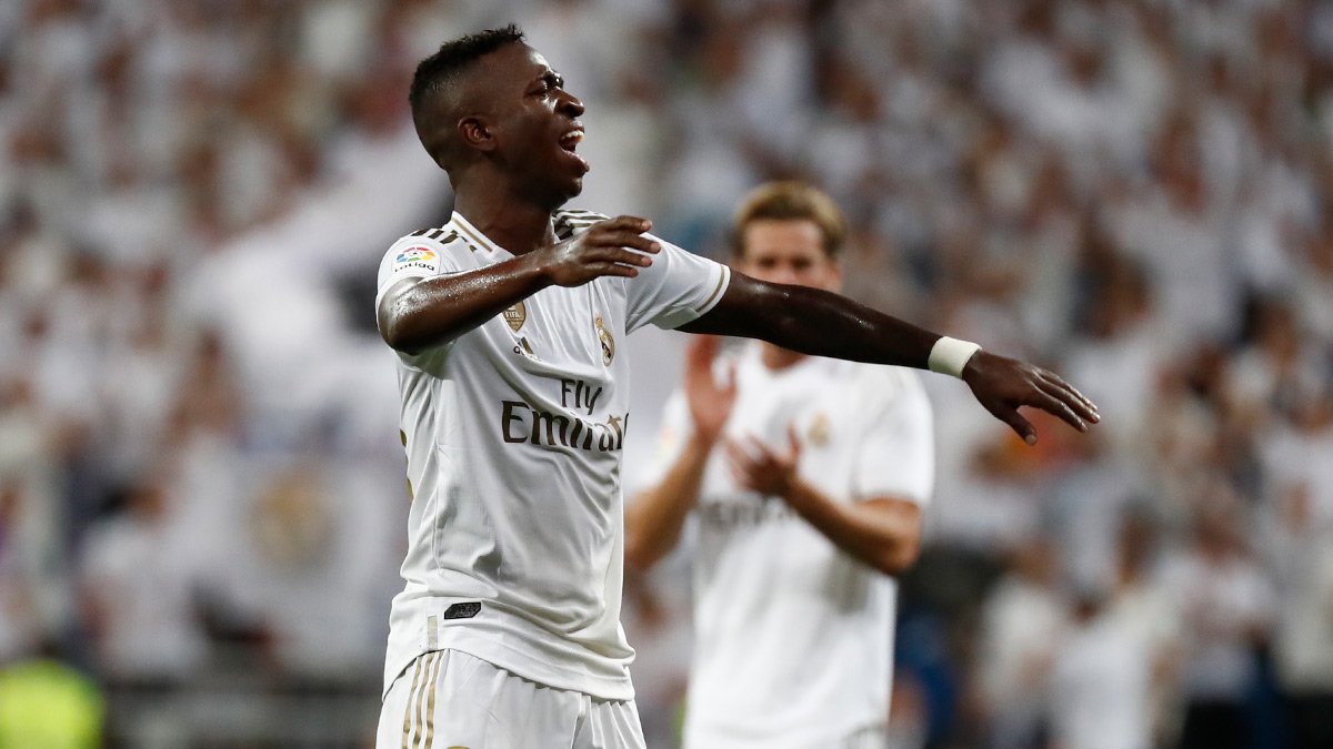 Vinicius Jr tampil apik saat Real Madrid kalahkan Osasuna. (Foto: Twitter/@realmadrid)