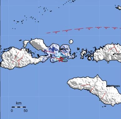 Gempa bumi mengguncang Bima, pada Sabtu 28 September 2019. (Foto: Twitter BMKG)