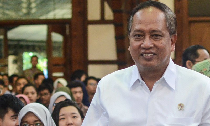 Menteri Riset Teknologi dan Pendidikan Tinggi RI, Mohamad Nasir dalam sebuah acara. (Foto: Antara)