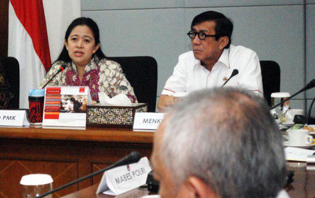 Puan Maharani dan Yasonna Laoly. (Foto: dok/ngopibareng.id)