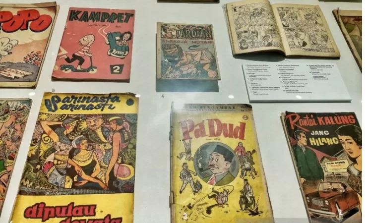 Festival Cergam Komik Itu Baik - Tribute untuk Arswendo Atmowiloto di Galeri Dia.lo.gue, Kemang mulai 28 September hingga 20 Oktober. (Foto: Antara)