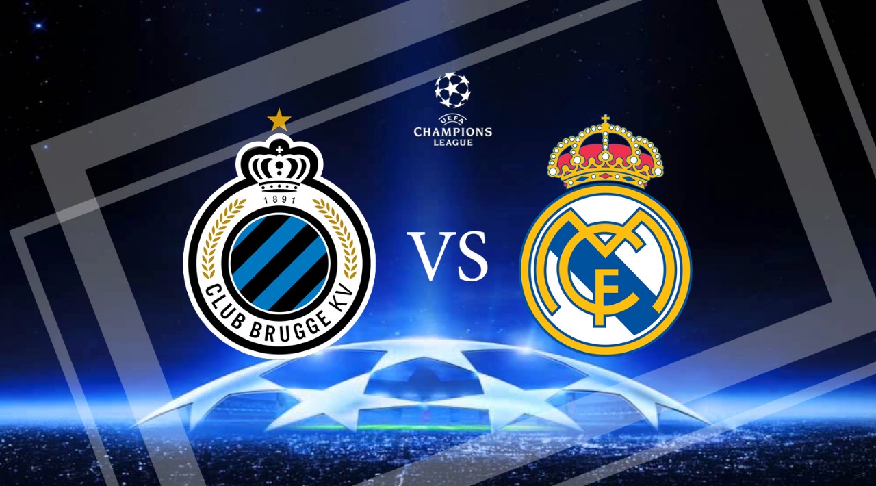 Real Madrid vs Club Brugge (Grafis by: Ngopibareng.id)