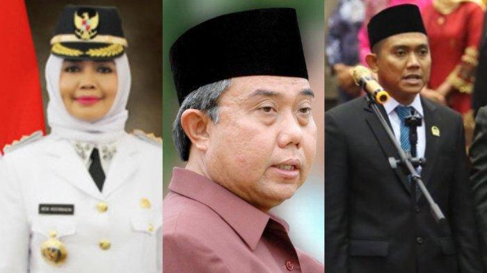Neni Moeniaeni melanjutkan masa jabatan sang suami, Sofyan Hasdam (tengah) sebagai Wali Kota Bontang. Sedangkan sang anak, Andi Faisal melanjutkan karir politik ibunya sebagai Ketua DPRD Bontang.