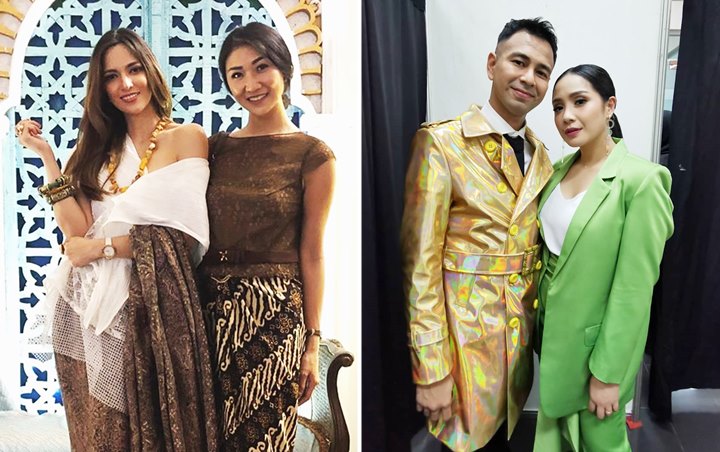 Nia Ramadhani dan asistennya, Theresia Wienathan (There) vs pasangan Nagita Slavina (Gigi) dan Raffi Ahmad.