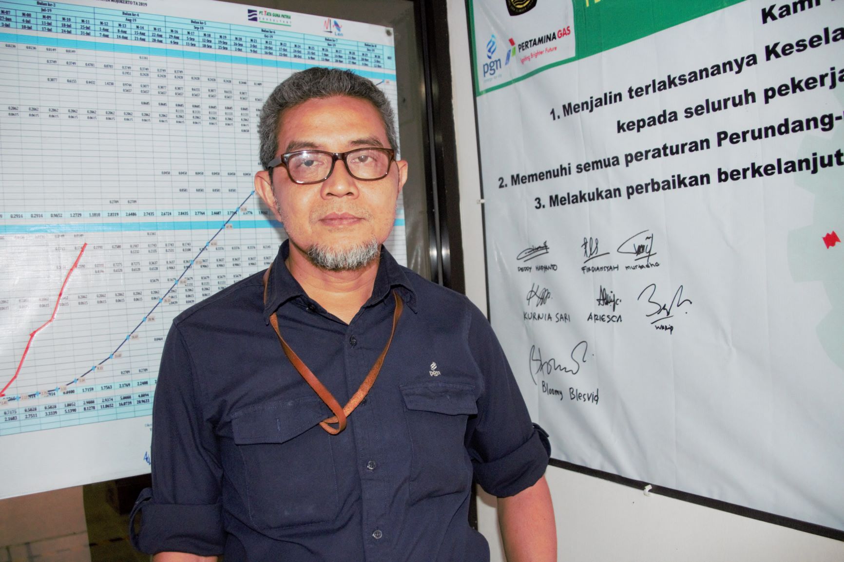 Sales Representative PGN Wilayah Mojokerto, Supriyono. (Foto: Rizal/ngopibareng.id)