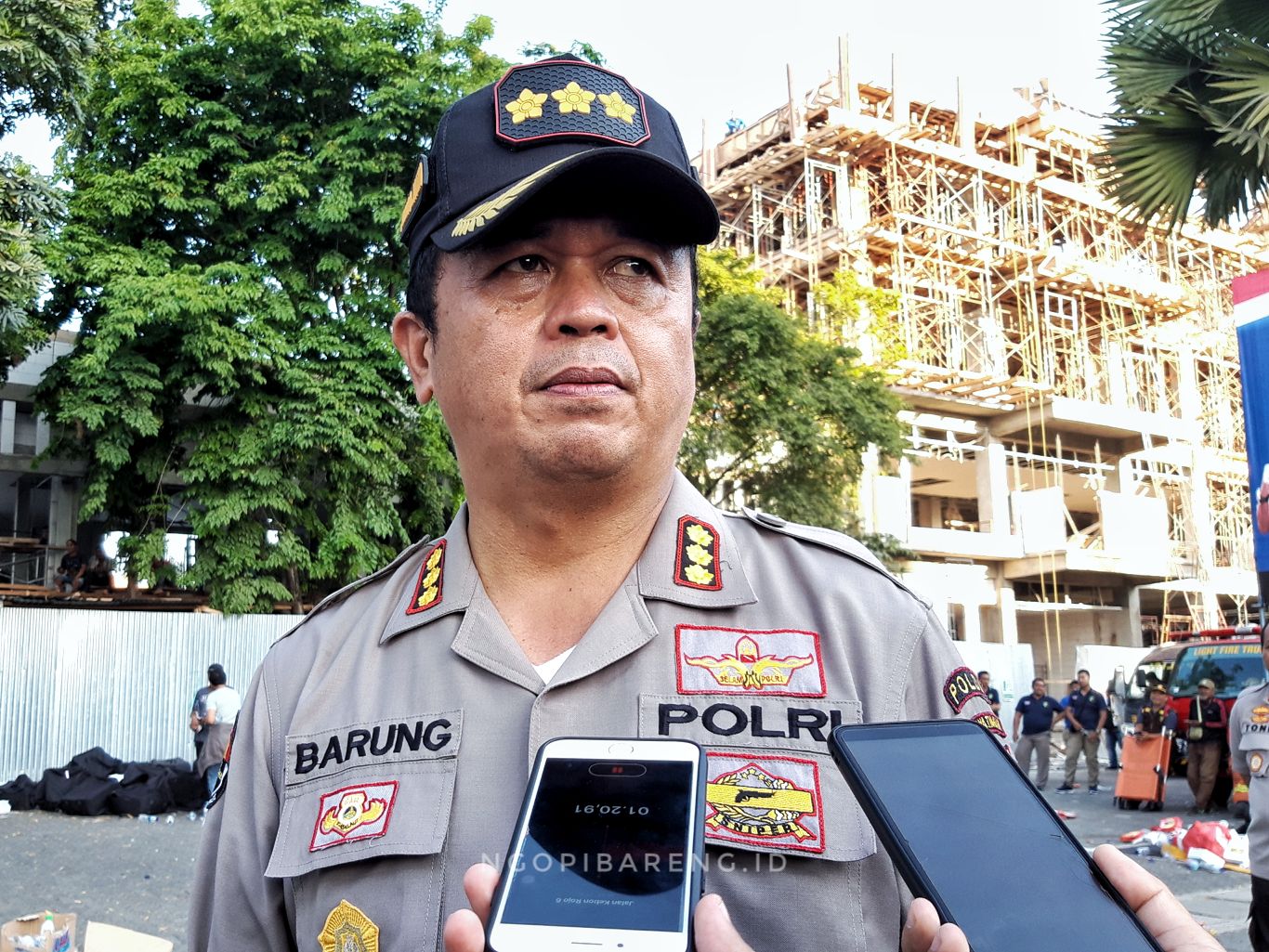 Kabid Humas Polda Jatim, Kombes Frans Barung Mangera. (Foto: Haris/ngopibareng.id)