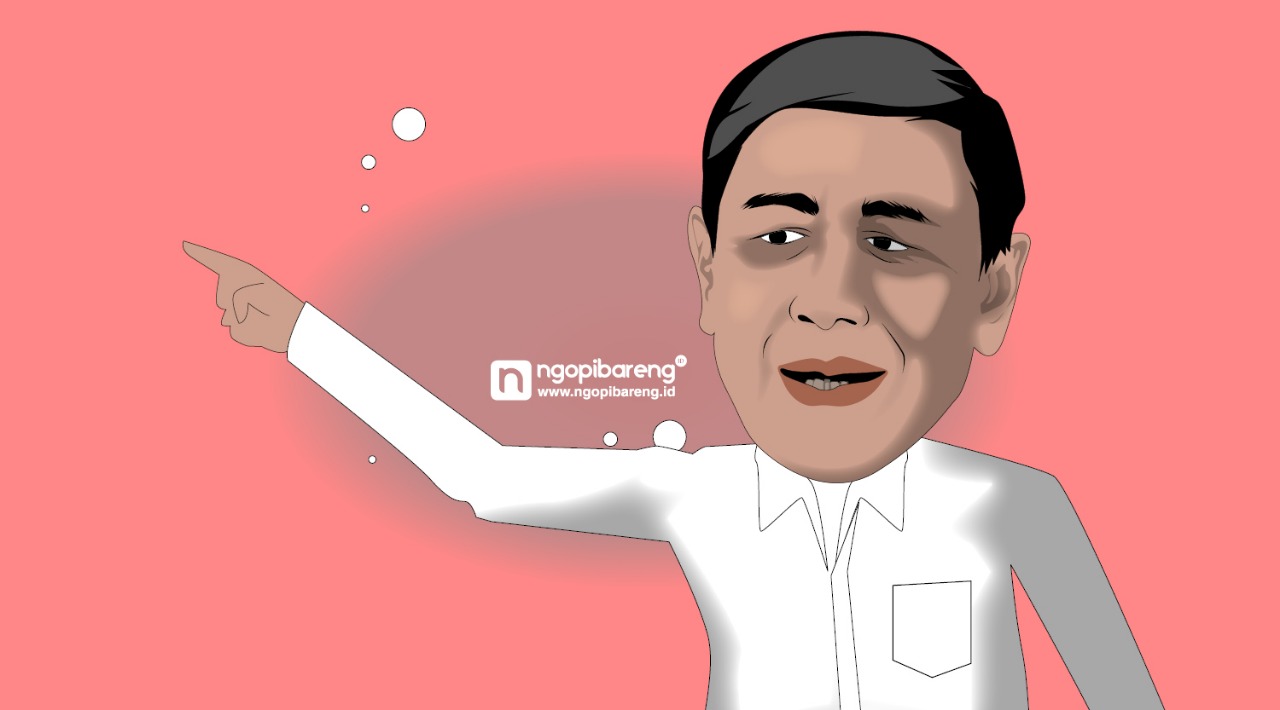 Ilustrasi Menko Polhukam Wiranto. (Grafis: Fa Vidhi)